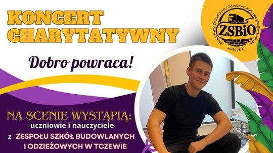 Społeczność ZSBiO w Tczewie zaprasza na koncert charytatywny w CKiS