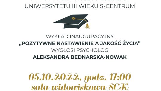 Starogard Gdański: 5 października nastąpi inauguracja roku akademickiego Uniwersytetu Trzeciego Wieku