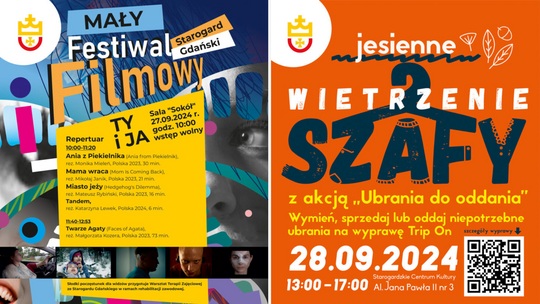 Starogardzkie Centrum Kultury z małym festiwalem filmowym i wietrzeniem szafy!