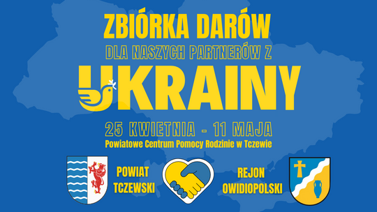 Starostwo Powiatowe w Tczewie ogłosiło zbiórkę pomocy humanitarnej dla Ukrainy