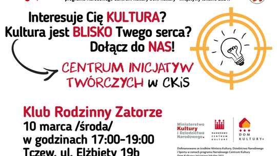 Startuje cykl spotkań dla mieszkańców Tczewa! CKiS pyta o wydarzenia kulturalne