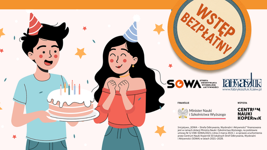 Strefa SOWA w Tczewie świętuje 1. urodziny. Fabryka Sztuk zaprasza na dzień pełen eksperymentów