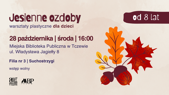 Stwórz własną magię jesieni! Wyjątkowe warsztaty plastyczne w Bibliotece na Suchostrzygach