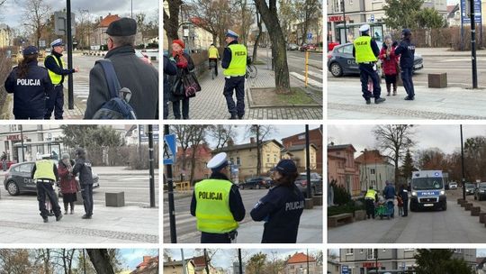 Tczew: Policjanci prowadzą działania "Bezpieczny Pieszy"