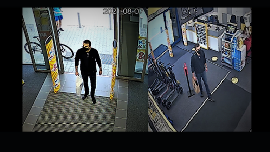 Tczew: Trwają poszukiwania mężczyzny, który może mieć związek z kradzieżą