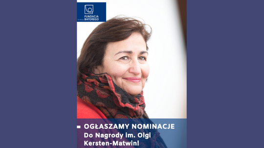 Tczewianka z nominacją do Nagrody im. Olgi Kersten-Matwin