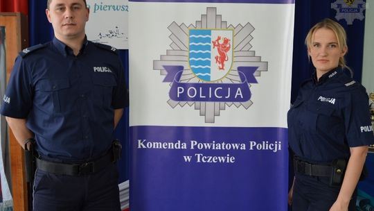Tczewscy policjanci uratowali dwie osoby
