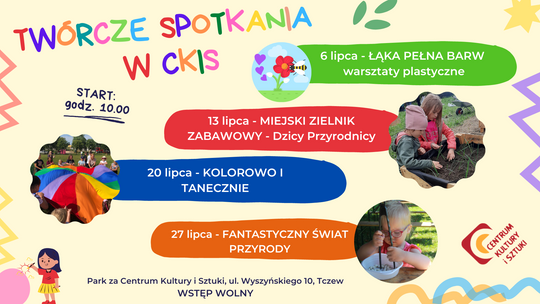 Twórcze spotkania w CKiS - zajęcia dla dzieci potrwają całe wakacje [HARMONOGRAM]