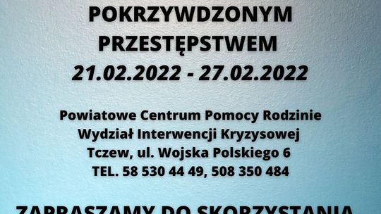 Tydzień Pomocy Osobom Pokrzywdzonym Przestępstwem. Skorzystaj ze wsparcia