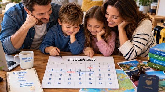 Urlop 2027. Cztery dni urlopu i aż 10 dni wolnego. Planujemy wypoczynek
