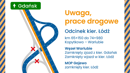 Uwaga kierowcy! Kolejne remonty na A1