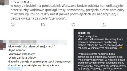 Uwaga na oszustów i fake newsy!