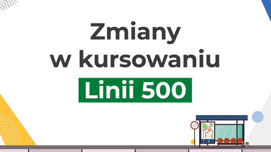 Uwaga: zmiana kursowania linii 500 Rokitki- Tczew