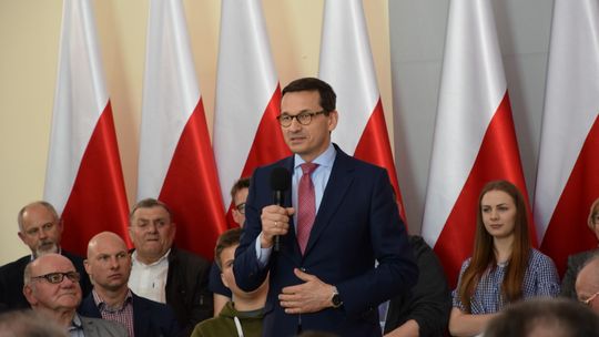 W budżecie na razie nie ma pieniędzy na most. Premier Mateusz Morawiecki z wizytą w Pelplinie