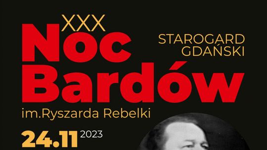 W ten piątek XXX Noc Bardów w Starogardzie Gdańskim