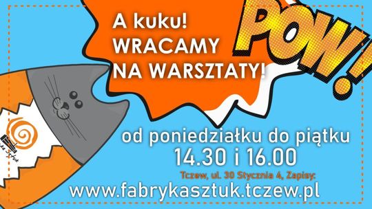 Warsztaty rodzinne i gra miejska - najbliższe wydarzenia w Fabryce Sztuk