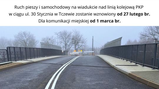 Ruch na wiadukcie wraca! Piesi i kierowcy wcześniej, komunikacja miejska od 1 marca