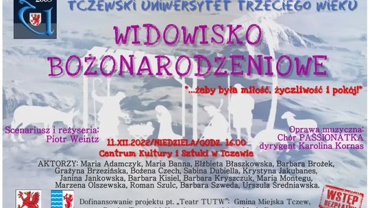 Widowisko bożonarodzeniowe „…żeby była miłość, życzliwość i pokój!” w wykonaniu Teatru TUTW