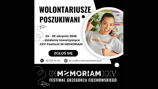 Wolontariusze poszukiwani na 25. Festiwal In Memoriam Grzegorza Ciechowskiego [ROZMOWA]