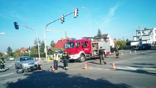 Wypadek na skrzyżowaniu Jagiellońskiej i al. Kociewskiej