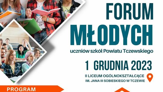 Za godzinę rusza Forum Młodych - uczniów powiatu tczewskiego