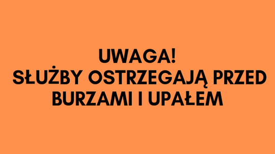 Zagrożenia pogodowe w regionie