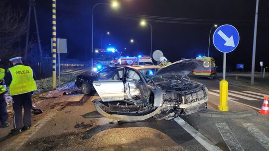 Zajączkowo: zderzenie 3 samochodów osobowych na DK21. 21-letni kierujący jechał bez uprawnień