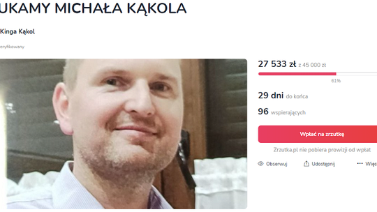 Zbiórka pieniędzy dla rodziny zaginionego lekarza z Sopotu