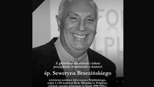 Zmarł Seweryn Brzeziński wieloletni redaktor Informatora Pelplińskiego, radny i zasłużony działacz społeczny