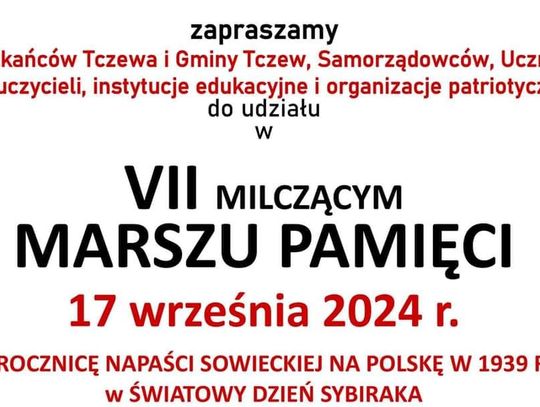 Gmina Tczew zaprasza na VII Milczący Marsz Pamięci