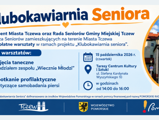 Klubokawiarnia Seniora w CKiS. Taniec i profilaktyka zdrowotna w Tczewie