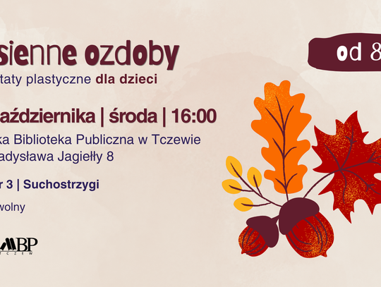 Stwórz własną magię jesieni! Wyjątkowe warsztaty plastyczne w Bibliotece na Suchostrzygach