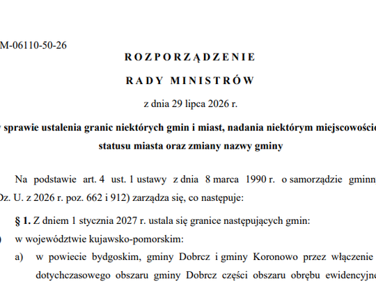 Tczew bez nowych terenów. Premier podpisał dokument
