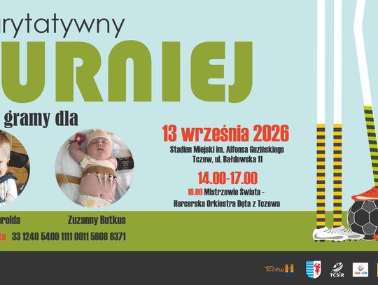 W Tczewie połączą sport z filantropią. Przed nami III edycja Turnieju Charytatywnego