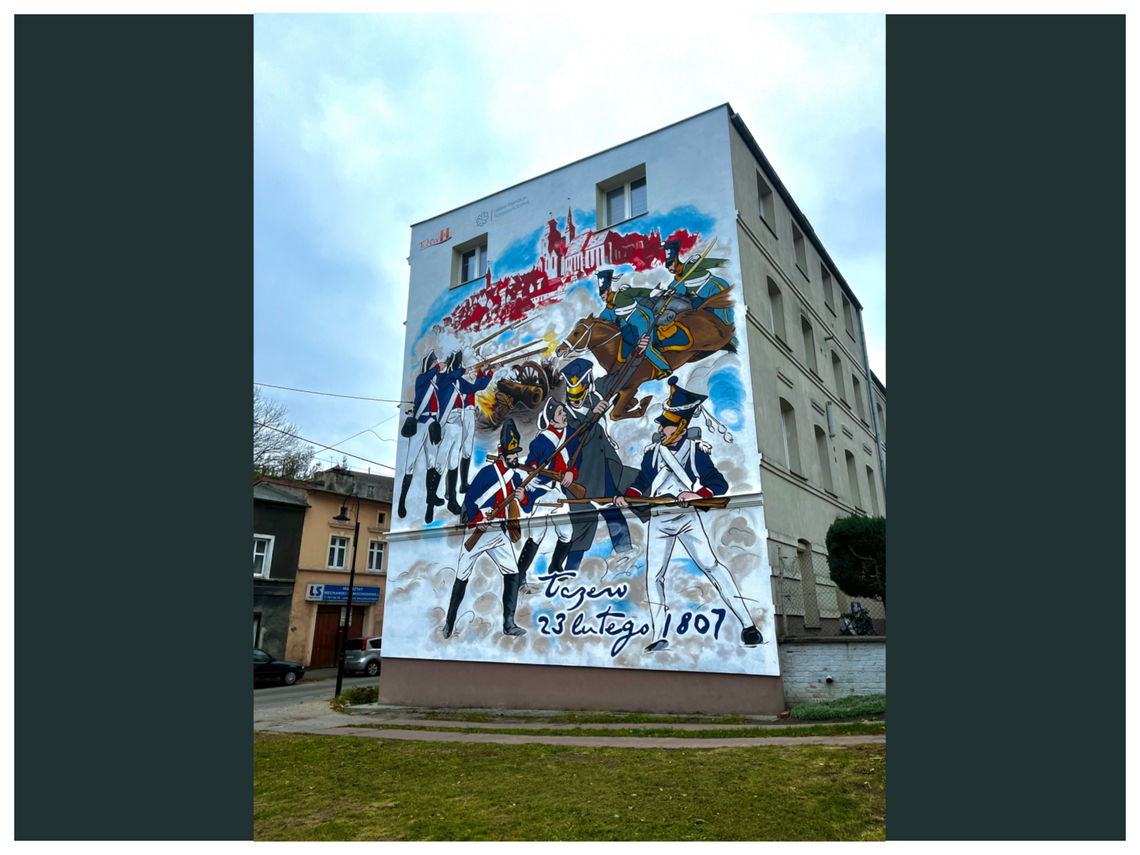 Na Wąskiej można podziwiać napoleoński mural [ROZMOWA]