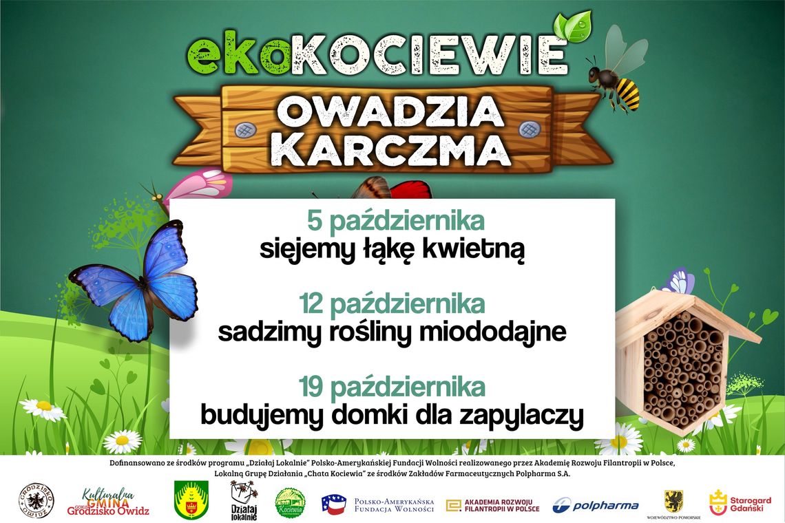 Akcja "Owadzia karczma" w Grodzisku Owidz. Twórcze i ekologiczne warsztaty