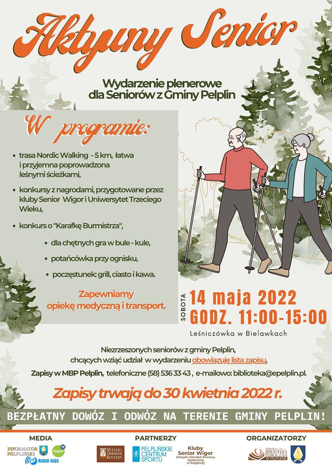 Aktywny Senior - wydarzenie plenerowe dla seniorów z gminy Pelplin
