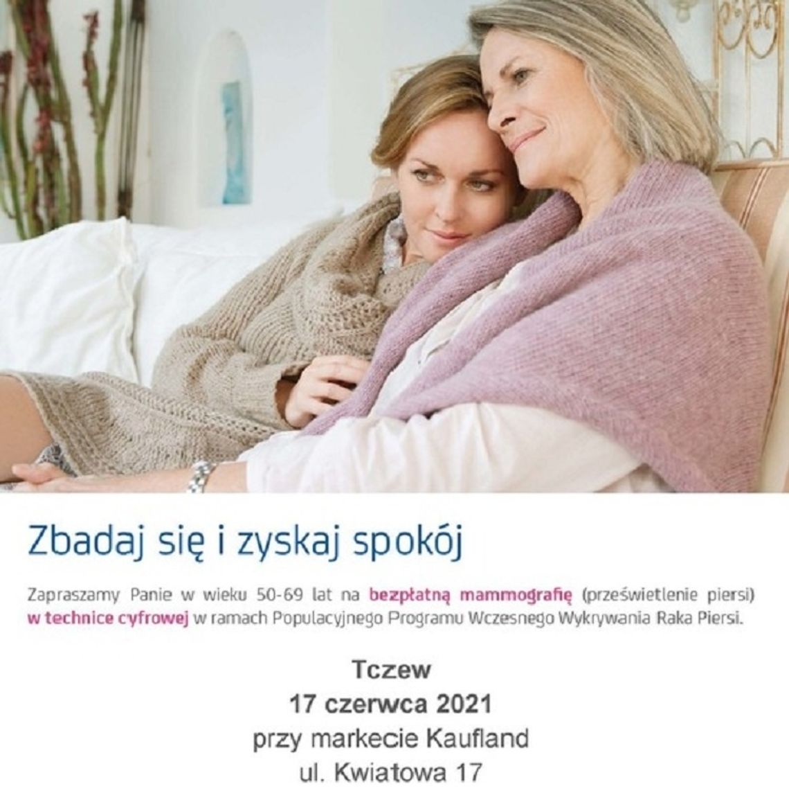 Bezpłatna mammografia w Tczewie już 17 czerwca