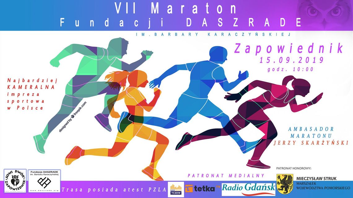 Bieganie jako terapia - VII maraton Fundacji DASZRADE w Zapowiedniku