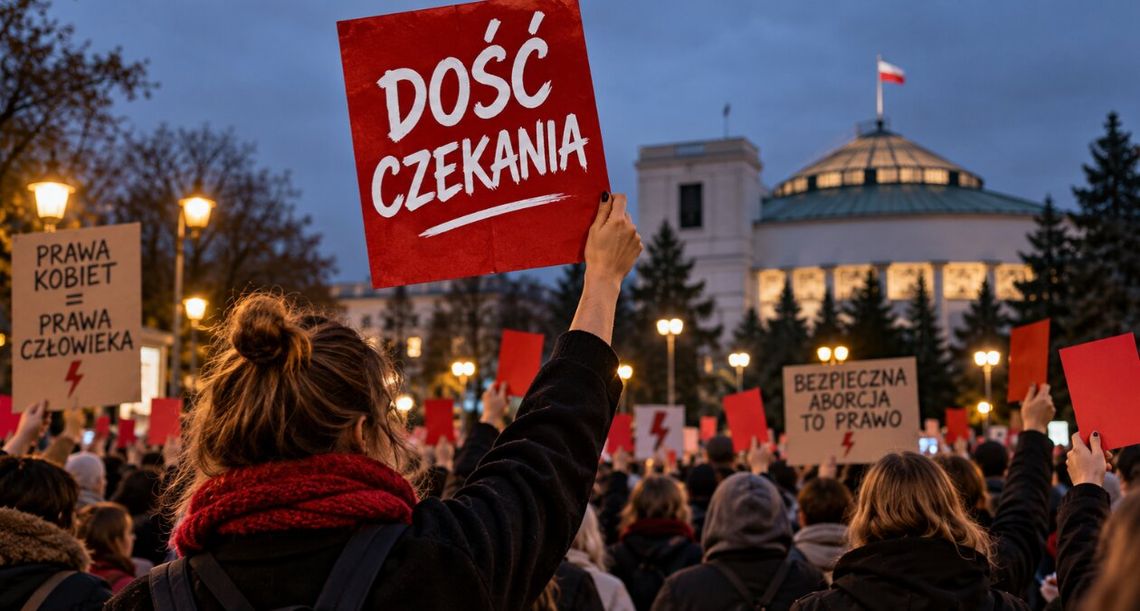 Czarzasty odblokowuje komisję aborcyjną. Protestujący nie odpuszczają Czarzasty odblokowuje komisję aborcyjną. Protestujący nie odpuszczają