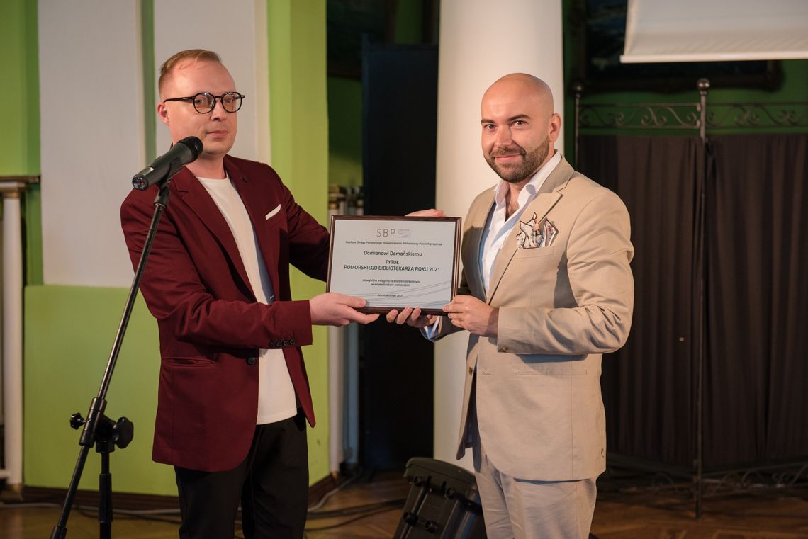 Damian Domański został Pomorskim Bibliotekarzem Roku 