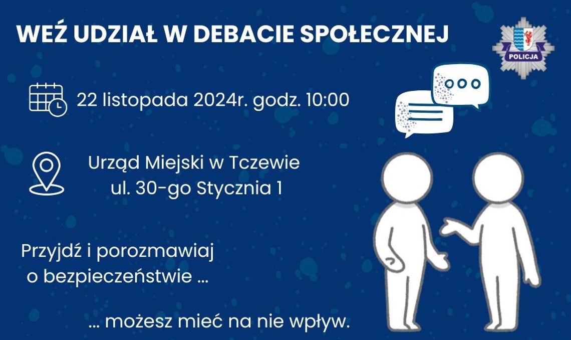 Policyjna debata społeczna w Tczewie: Jak walczyć z uzależnieniami wśród dzieci i młodzieży?