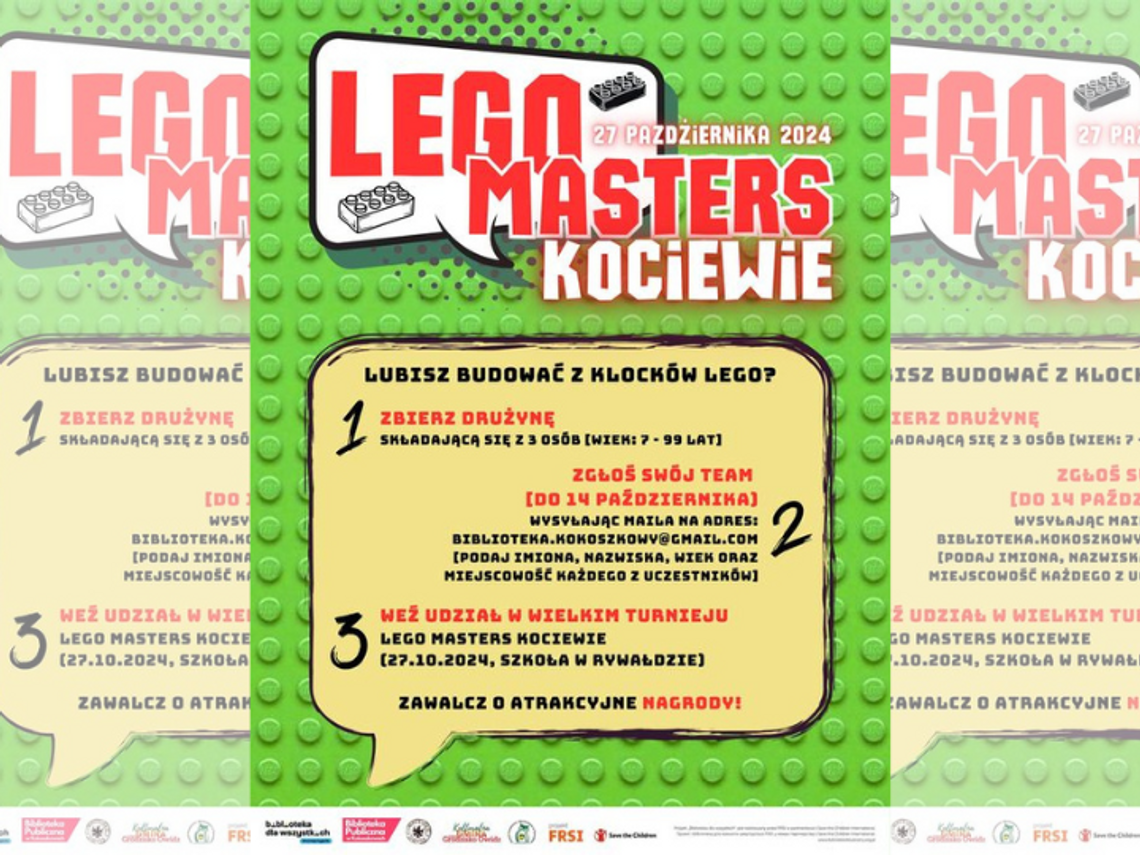 Do Lego Masters Kociewie można zgłaszać się tylko do 14 października