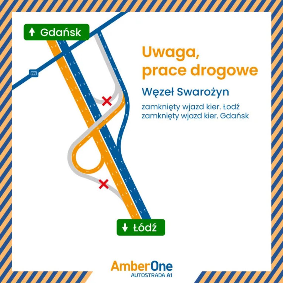 Do soboty węzeł Swarożyn nieczynny Do soboty węzeł Swarożyn nieczynny