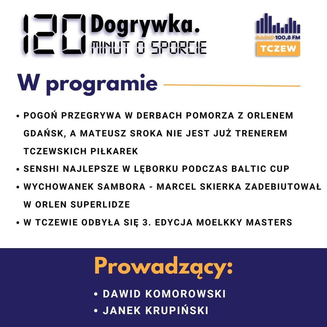 Dogrywka. 120 minut o sporcie: Mateusz Sroka, Mariusz Goeck, Mateusz Kaczyński, Marcel Skierka