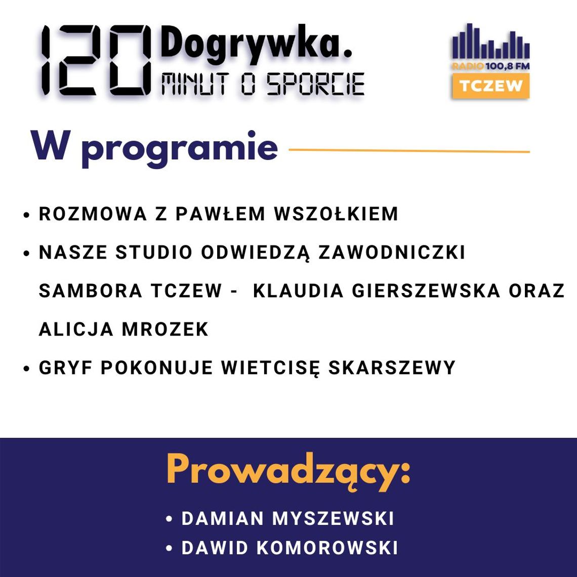 Dogrywka. 120 minut o sporcie: Paweł Wszołek, Klaudia Gierszewska i Alicja Mrozek! Dogrywka. 120 minut o sporcie: Paweł Wszołek, Klaudia Gierszewska i Alicja Mrozek!