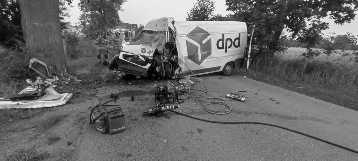 DW 222: kierowca uderzył w drzewo na trasie łączącej Gdańsk ze Starogardem Gdańskim