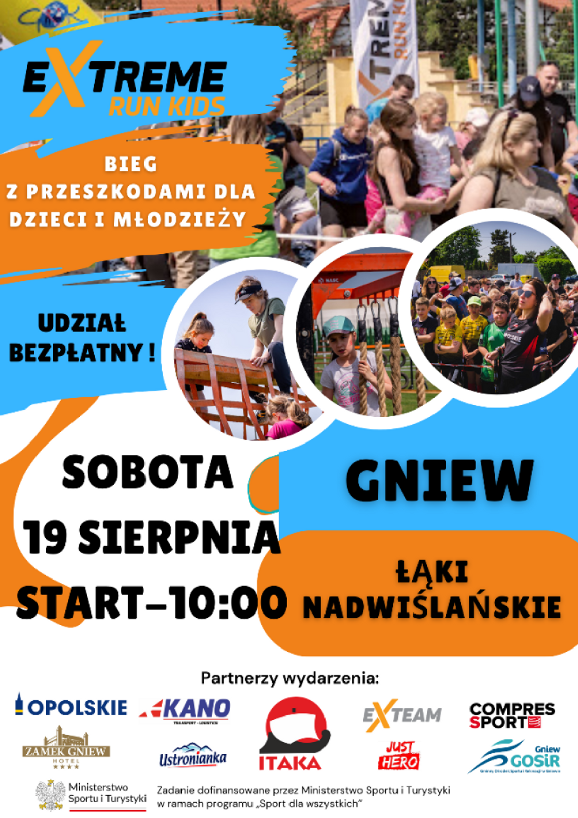 „EXTREMERUN KIDS” czyli bieg dla najmłodszych już 19 sierpnia!