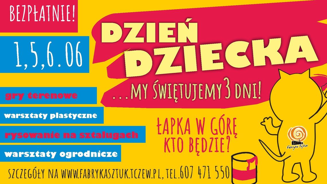 Tczew: Dzień Dziecka z Fabryką Sztuk potrwa trzy dni