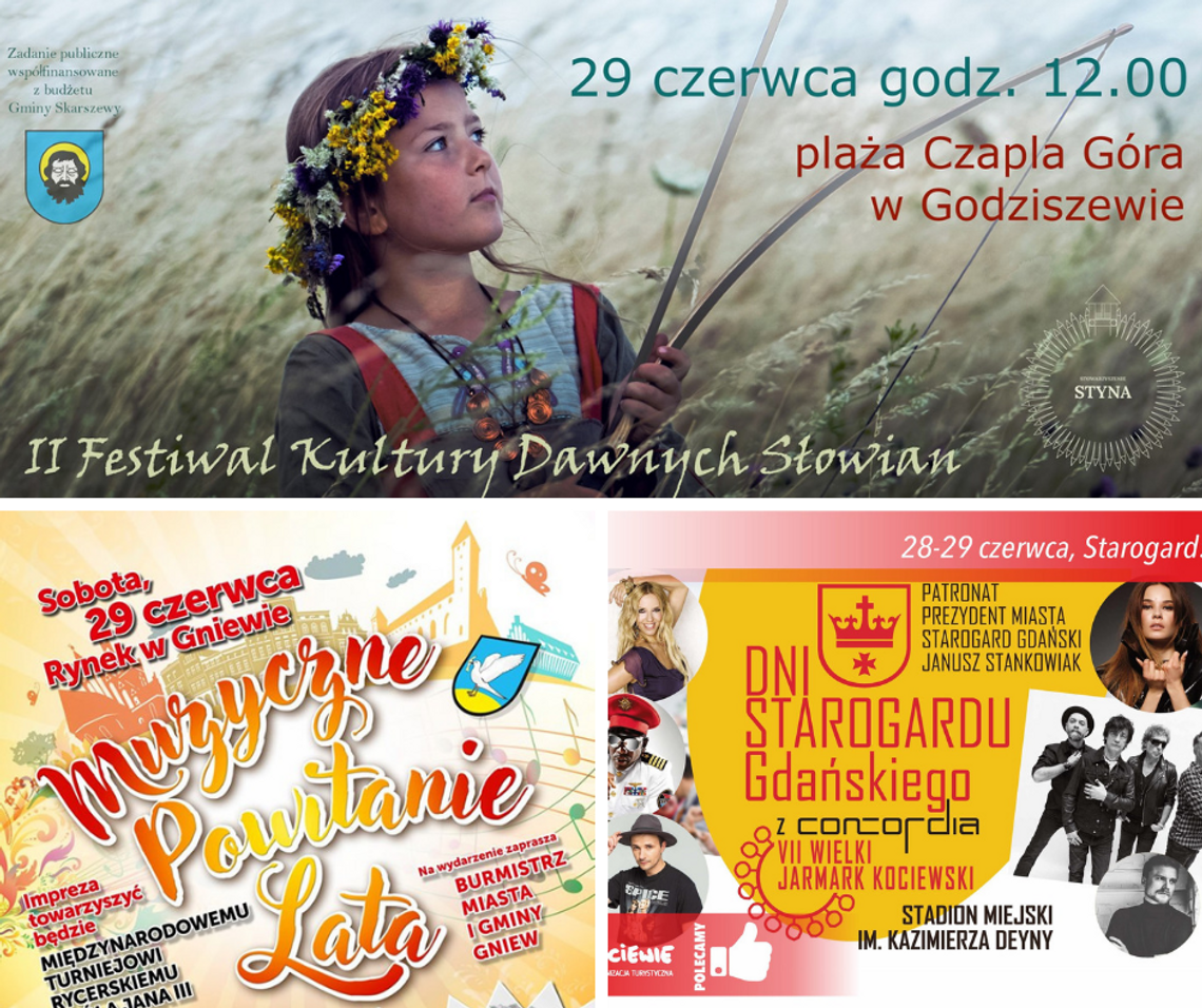 Festiwal Kultury Dawnych Słowian, Wielki Jarmark Kociewski albo turniej rycerski - gdzie spędzić ostatni weekend czerwca?  